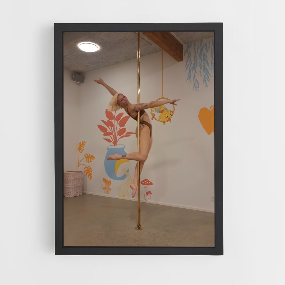 Poster Pole Dance Étoile – affiche Danse (vue 2)